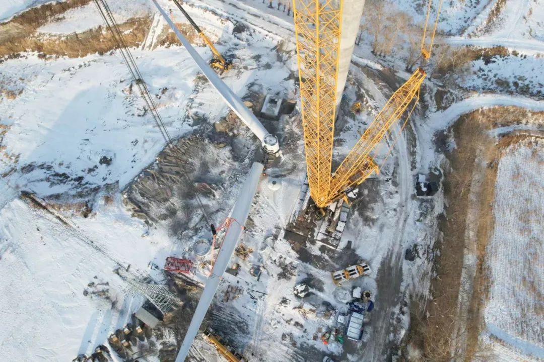 160米，极寒地区风电混塔新高度！